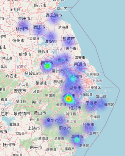 Demand heatmap